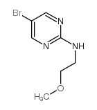 5-BROMO-2-(2-METHOXYETHYLAMINO)PYRIMIDINE Structure