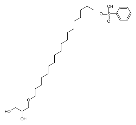 benzenesulfonic acid,3-octadecoxypropane-1,2-diol Structure