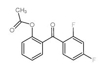 2-ACETOXY-2',4'-DIFLUOROBENZOPHENONE Structure