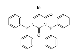 5-bromo-1,3-bis(diphenylphosphanyl)pyrimidine-2,4-dione Structure