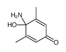 4-amino-4-hydroxy-3,5-dimethylcyclohexa-2,5-dien-1-one Structure