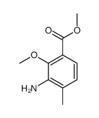 methyl 3-amino-2-methoxy-4-methylbenzoate Structure