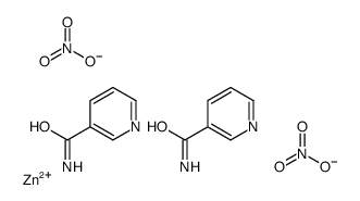 zinc,pyridine-3-carboxamide,dinitrate Structure