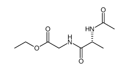 Glycine, N-(N-acetyl-D-alanyl)-, ethyl ester结构式