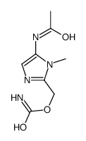 Acetamide, N-(2-(((aminocarbonyl)oxy)methyl)-1-methyl-1H-imidazol-5-yl )-结构式