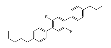 1,4-difluoro-2-(4-pentylphenyl)-5-(4-propylphenyl)benzene Structure