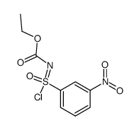 3-Nitro-benzolsulfonsaeure-chlorid-aethoxycarbonylimid结构式