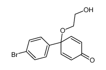 4-(4-bromophenyl)-4-(2-hydroxyethoxy)cyclohexa-2,5-dien-1-one Structure