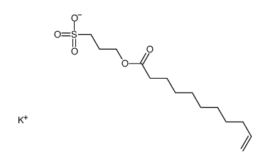 potassium 3-sulphonatopropyl undec-10-enoate Structure