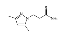 1H-Pyrazole-1-propanethioamide, 3,5-dimethyl Structure
