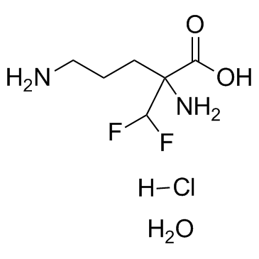 Eflornithine (hydrochloride, hydrate) structure
