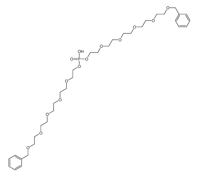 bis[1-phenyl-2,5,8,11,14-pentaoxahexadecan-16-yl] hydrogen phosphate结构式