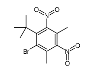 1-bromo-2-tert-butyl-4,6-dimethyl-3,5-dinitrobenzene结构式