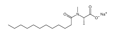 sodium lauroyl methylalanine Structure