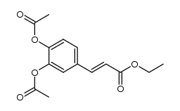 ethyl caffeate diacetate结构式