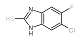 6-氯-5-氟苯并咪唑-2-硫醇结构式