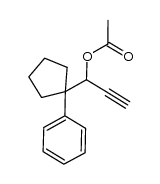 1-(1-phenylcyclopentyl)prop-2-ynyl acetate Structure