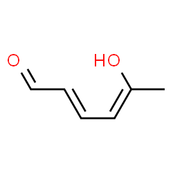 2,4-Hexadienal, 5-hydroxy-, (Z,E)- (9CI) Structure