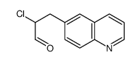 2-氯-3-(喹啉-6-基)丙醛结构式
