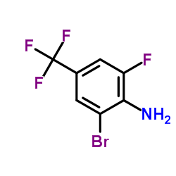 2-Bromo-6-fluoro-4-(trifluoromethyl)aniline Structure
