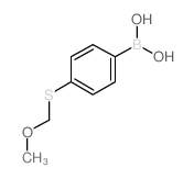 4-(METHOXYMETHYLTHIO)PHENYLBORONIC ACID结构式