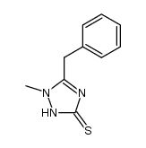 5-benzyl-1-methyl-1H-1,2,4-triazole-3(2H)-thione结构式
