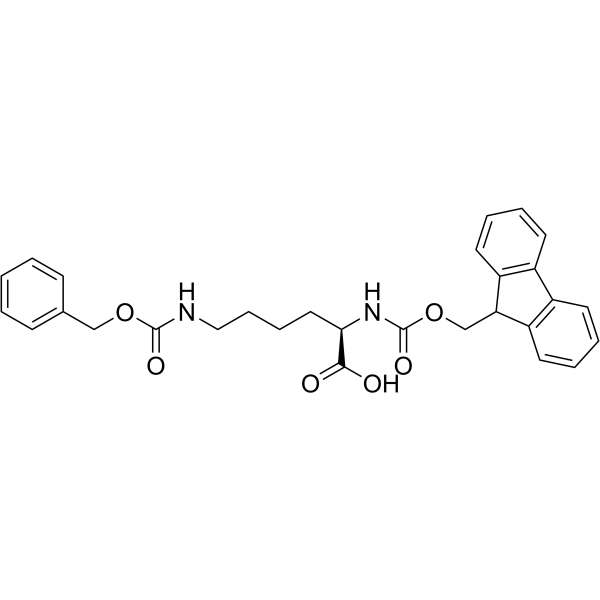 N-Fmoc-N'-cbz-d-赖氨酸结构式