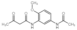 3-(N-乙酰乙酰)氨基-4-甲氧基乙酰苯胺结构式