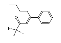(E)-4-phenyl-1,1,1-trifluorooct-3-en-2-one结构式