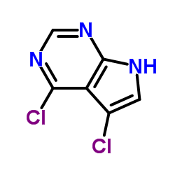 4,5-二氯-7H-吡咯并[2,3-d]嘧啶结构式