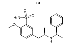 R,R-2-methoxy-5-[2-(1-phenylethylamino)-propyl] benzenesulfonamide hydrochloride结构式