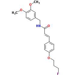 (E)-N-(3,4-DIMETHOXYBENZYL)-3-[4-(3-FLUOROPROPOXY)PHENYL]-2-PROPENAMIDE Structure