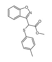 methyl (1,2-benzisoxazol-3-yl)(p-tolylthio)acetate结构式
