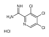 3,4,5-trichloropyridine-2-carboximidamide,hydrochloride Structure