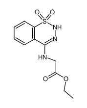 4-carbethoxymethylamino-1,2,3-benzothiadiazine-1,1-dioxide Structure