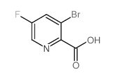 3-Bromo-5-fluoropyridine-2-carboxylic acid Structure