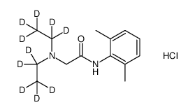 盐酸利多卡因 d10 (盐酸盐)结构式