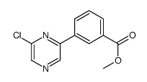 甲基 3-(6-氯吡嗪-2-基)苯甲酸结构式
