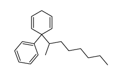 [1-(1-methylheptyl)cyclohexa-2,5-dien-1-yl]benzene结构式