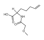 (R)-2-(2-methoxyacetamido)hept-6-enoic acid结构式