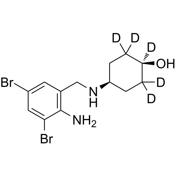rac-cis-Ambroxol-d5结构式