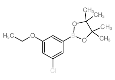 3-氯-5-乙氧基苯硼酸频那醇酯结构式
