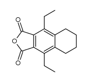 4,9-diethyl-5,6,7,8-tetrahydronaphtho[2,3-c]furan-1,3-dione结构式