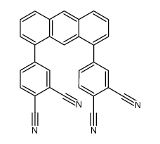 1,8-bis(3,4-dicyanophenyl)anthracene结构式