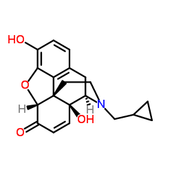 (5α)-17-(Cyclopropylmethyl)-3,14-dihydroxy-7,8-didehydro-4,5-epoxymorphinan-6-one Structure