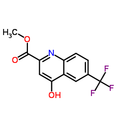 4-羟基-6-(三氟甲基)喹啉-2-羧酸甲酯结构式