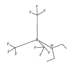 tris(trifluoromethyl)borane-diethylamine Structure