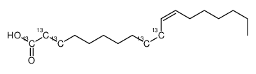 (E)-octadec-11-enoic acid Structure