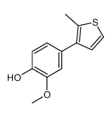 2-methoxy-4-(2-methylthiophen-3-yl)phenol结构式
