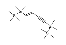 (E)-1,4-bis(pentamethyldisilanyl)but-1-en-3-yne Structure